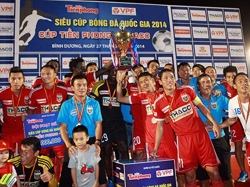Công Vinh vắng mặt, Bình Dương vẫn giành Siêu Cúp quốc gia 2014
